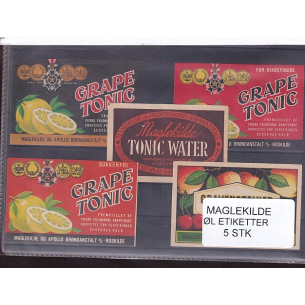 Etiketter - Maglekilde - Apollo - Roskilde - 5 Stk.