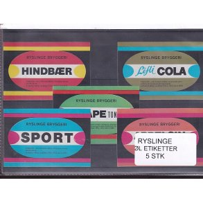 Etiketter - Ryslinge Bryggeri -  5 Stk.