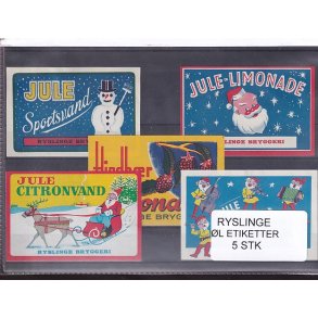 Etiketter - Ryslinge Bryggeri -  5 Stk.