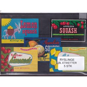 Etiketter - Ryslinge Bryggeri -  5 Stk.