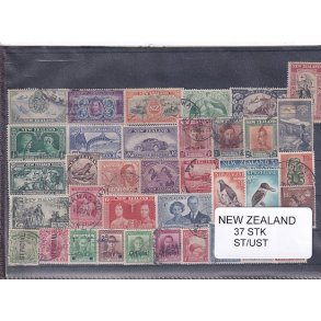 New Zealand Samling - 37 Stk. Stemplet/ Ustemplet