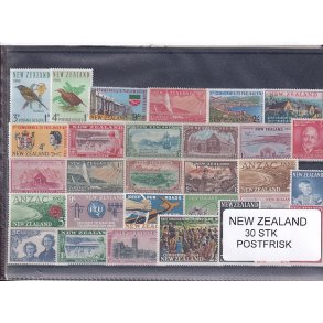 New Zealand Samling - 30 Stk. Postfrisk