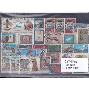 Cypern Samling - 35 Stk. - Stemplet