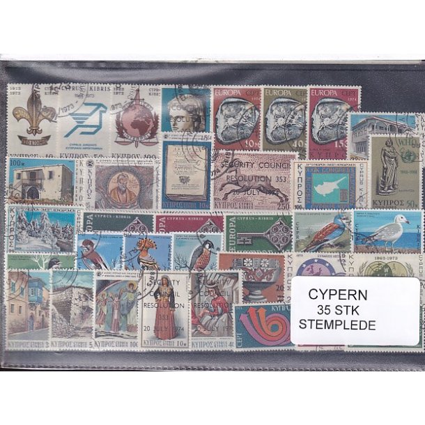 Cypern Samling - 35 Stk. - Stemplet