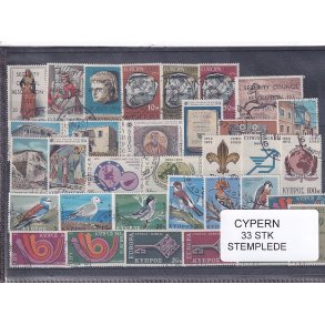 Cypern Samling - 33 Stk. - Stemplet