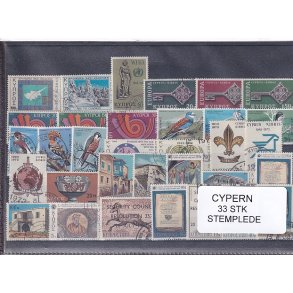 Cypern Samling - 33 Stk. - Stemplet