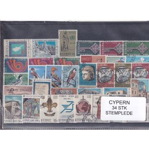 Cypern Samling - 34 Stk. - Stemplet