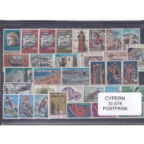 Cypern Samling - 33 Stk. - Postfrisk