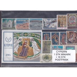 Cypern Samling - 1 Miniark - 16 Stk. - Postfrisk