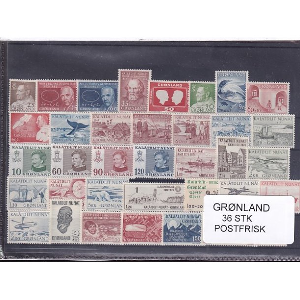 Grnland - 36 Stk. - Postfrisk