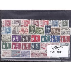 Grnland - 36 Stk. - Postfrisk