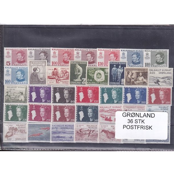 Grnland - 36 Stk. - Postfrisk