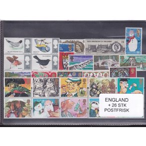 England Samling - 26 Stk.  - Postfrisk