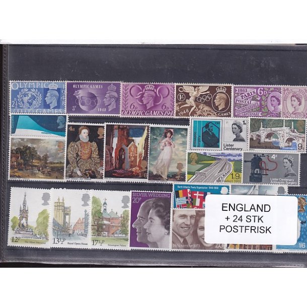 England Samling - 24 Stk.  - Postfrisk