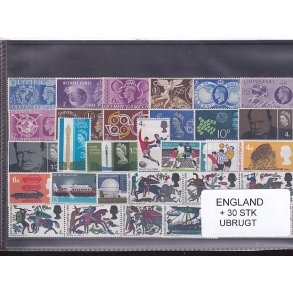 England Samling - 30 Stk. Ubrugt