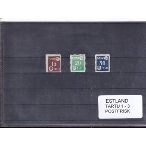 Estland - Tartu 1 - 3 - Postfrisk