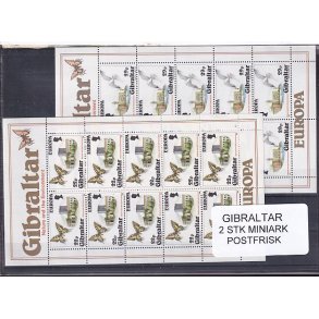 Gibraltar - Europa 86 - 2 Miniark - Postfrisk