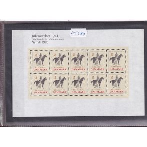 Danmark julemrkeark nytryk 1941/93 - POSTFRISK