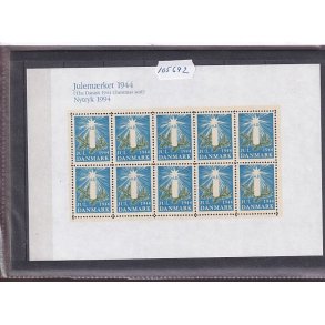 Danmark julemrkeark nytryk 1944/94 - POSTFRISK