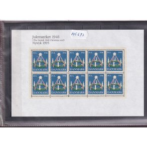 Danmark julemrkeark nytryk 1946/95 - POSTFRISK