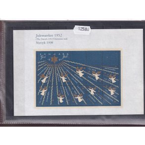 Danmark julemrkeark nytryk 1952/98 - POSTFRISK