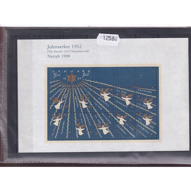 Danmark julemrkeark nytryk 1949/97 - POSTFRISK