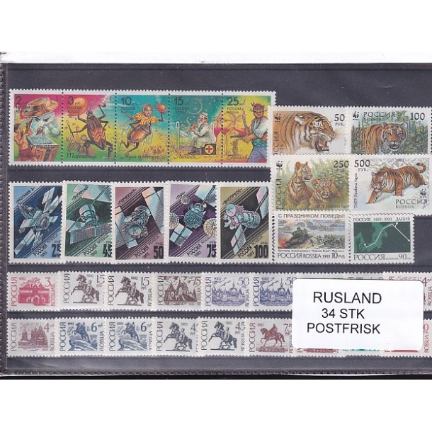 Rusland - 34 Stk. - Postfrisk