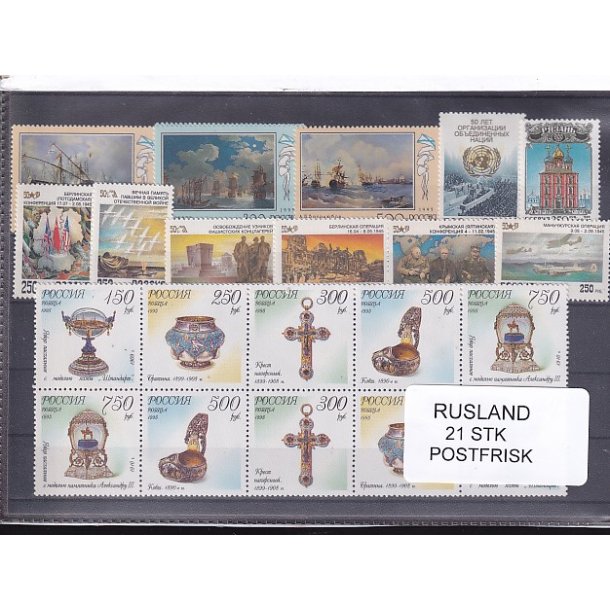 Rusland - 21 Stk. - Postfrisk
