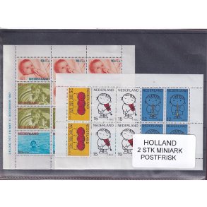 Holland - 2 Stk. Miniark - Postfrisk