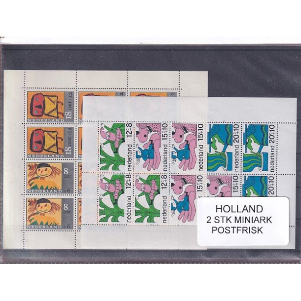 Holland - 2 Stk. Miniark - Postfrisk