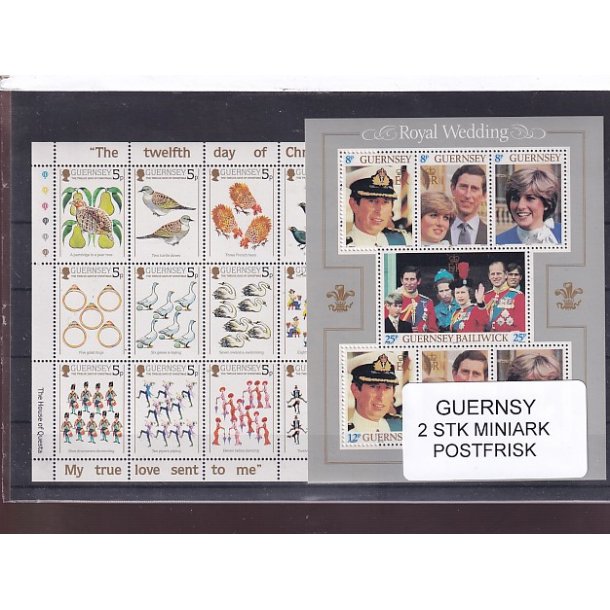 Guernsey - 2 Miniark - Postfriks