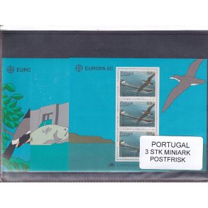 Portugal Samling - 3 Miniark EUR 86 - Postfrisk