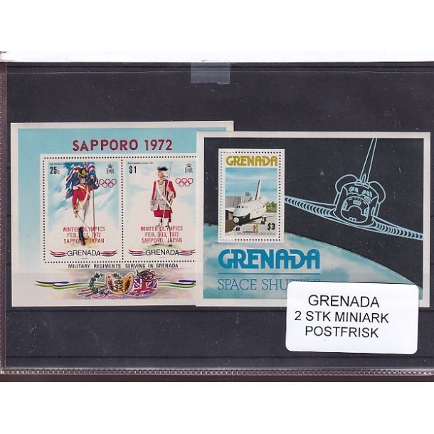 Grenada - 2 Miniark  - Postfrisk