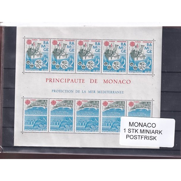 Monaco - Miniark - Postfrisk