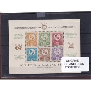 Ungarn - International Frimrkeudstilling 1971 - Postfrisk