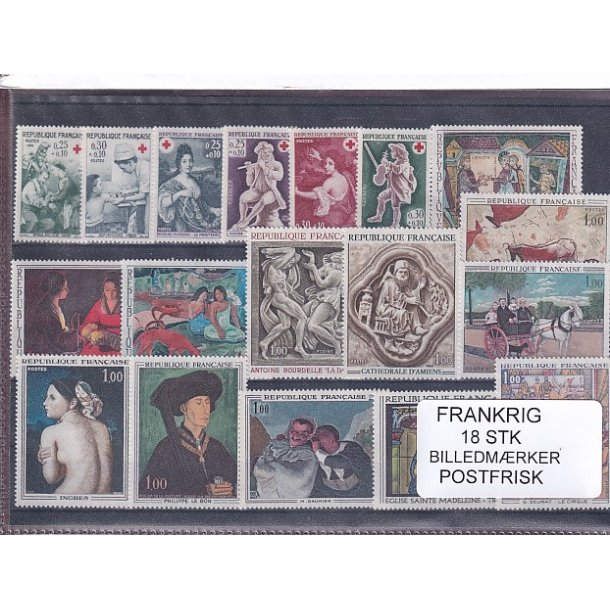 Frankrig - Billedmrker - 18 Stk. - Postfrisk