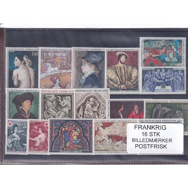 Frankrig - Billedmrker - 16 Stk. - Postfrisk