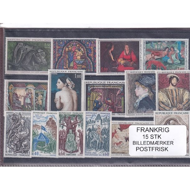 Frankrig - Billedmrker - 15 Stk. - Postfrisk