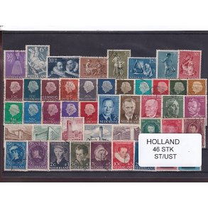 Holland Samling - 46 Stk. Stemplet/Ustemplet