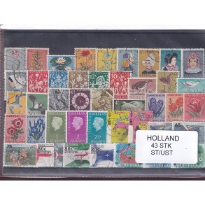 Holland Samling - 43 Stk. Stemplet/Ustemplet