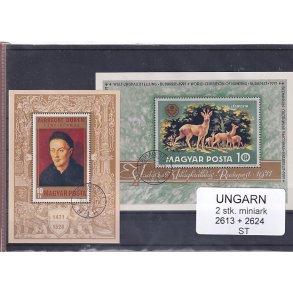 Ungarn - 2 Miniark 1613 + 2624 - Stemplet