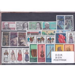 D.D.R Samling - 26 Stk. - Postfrisk