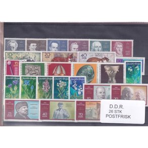 D.D.R Samling - 26 Stk. - Postfrisk