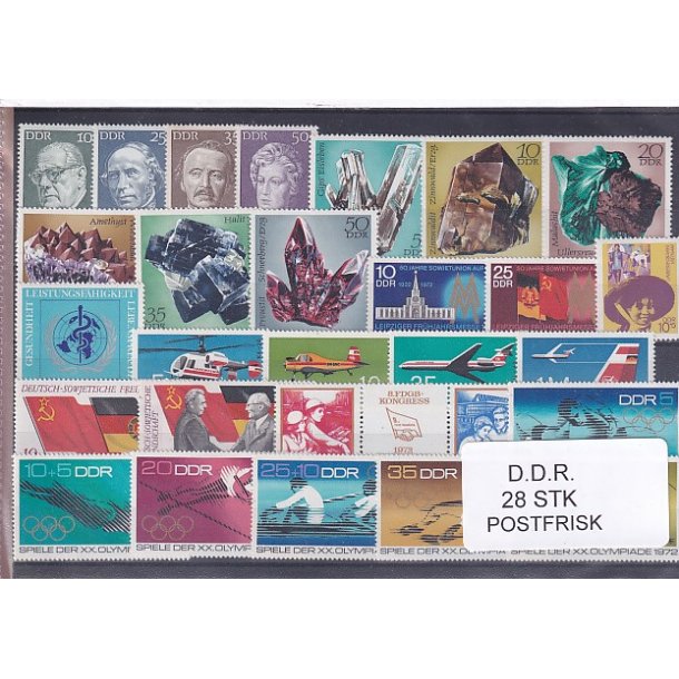 D.D.R Samling - 28 Stk. - Postfrisk