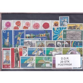 D.D.R Samling - 29 Stk. - Postfrisk
