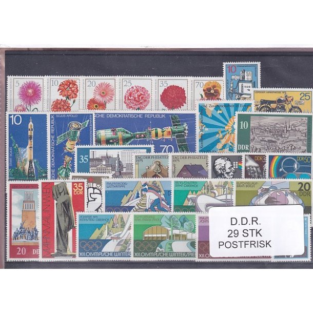 D.D.R Samling - 29 Stk. - Postfrisk