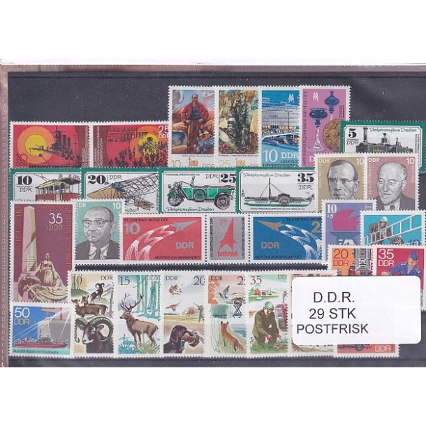 D.D.R Samling - 29 Stk. - Postfrisk