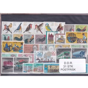 D.D.R Samling - 31 Stk. - Postfrisk