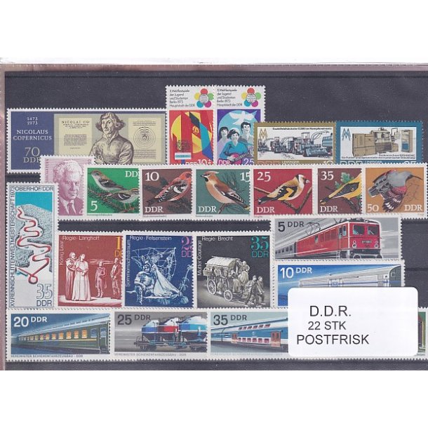 D.D.R Samling - 22 Stk. - Postfrisk