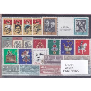 D.D.R Samling - 22 Stk. - Postfrisk